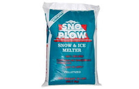 A bag of ice and snow melt